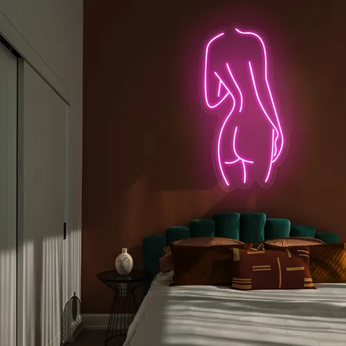 Body Outline Neon Sign - Custom Cups Now