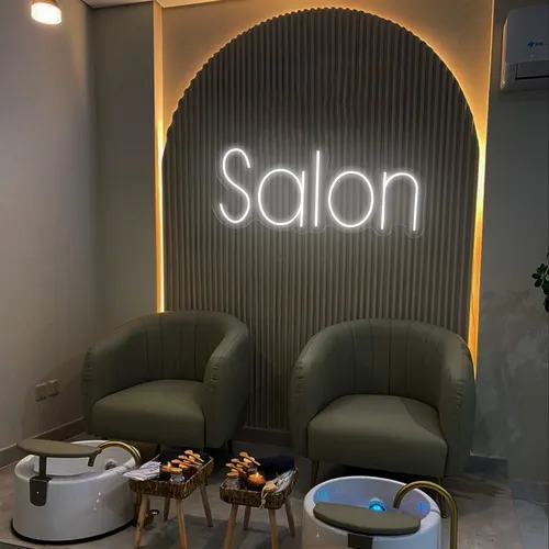 Salon Neon Sign - Custom Cups Now