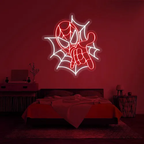 Custom Spiderman Neon Signs - Custom Cups Now