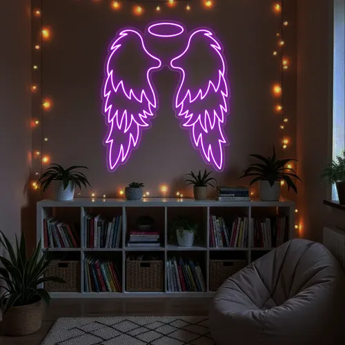 Custom Angel Wings Neon Signs - Custom Cups Now