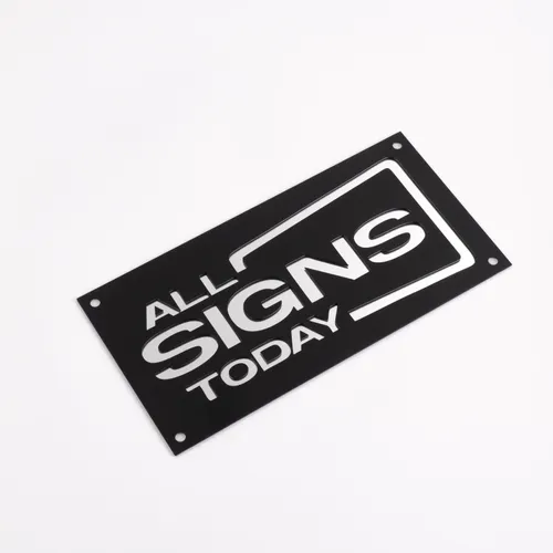 Engaraved Acrylic Sign - Custom Cups Now