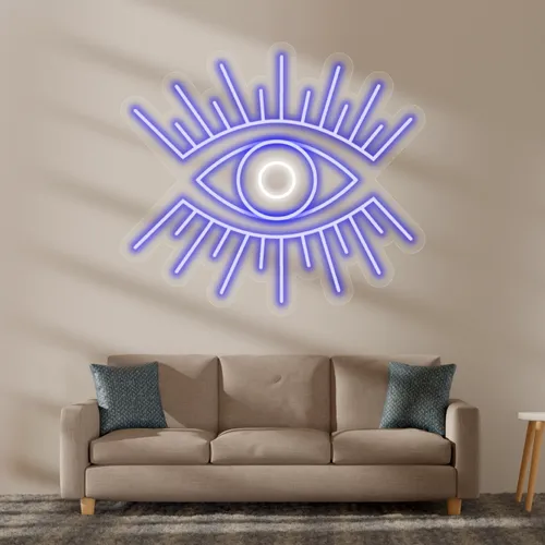 Custom Eye Neon Sign - Custom Cups Now