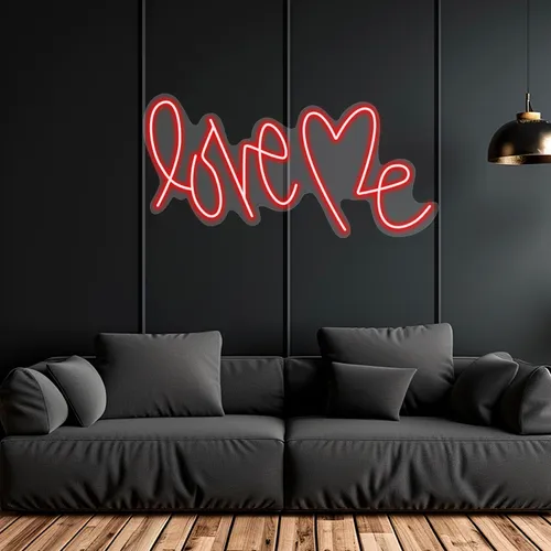 Custom Love Me Neon Signs - Custom Cups Now