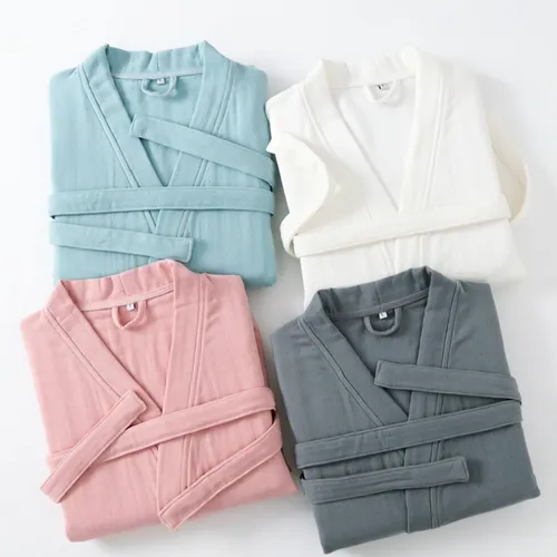 4 Layer Gauze Cotton Bathrobes - Custom Cups Now