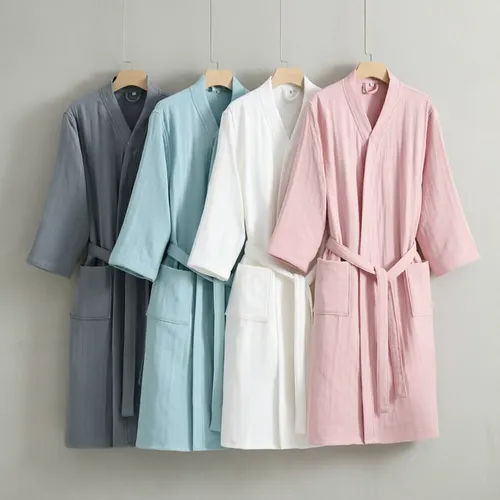 4 Layer Gauze Cotton Bathrobes - Custom Cups Now