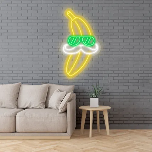 Custom Banana Neon Signs - Custom Cups Now