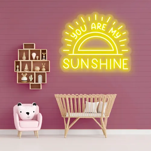 Custom Sun Neon Signs - Custom Cups Now