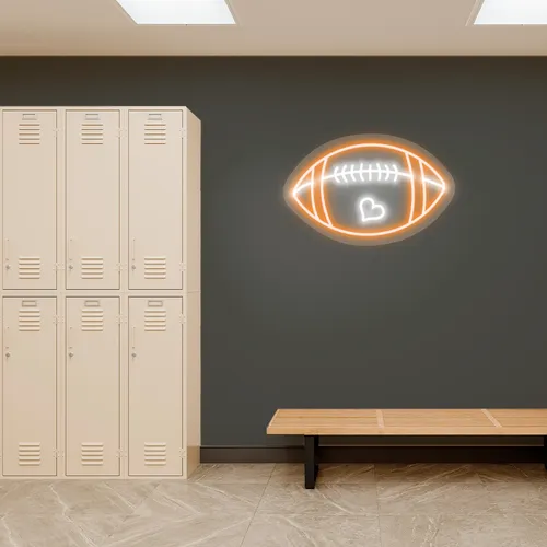 Custom Football Neon Signs - Custom Cups Now