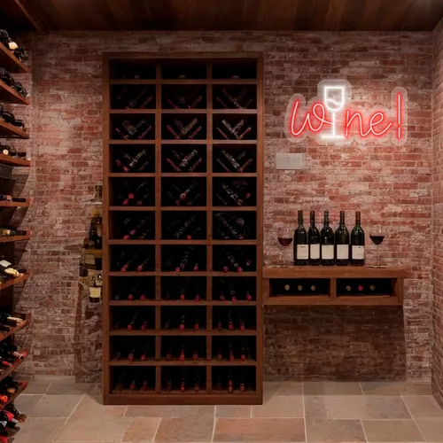Custom Wine Neon Signs - Custom Cups Now