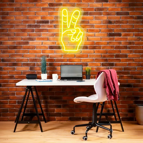 Custom Neon Peace Signs - Custom Cups Now