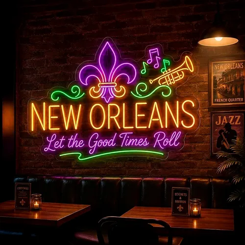 Custom Neon Signs New Orleans - Custom Cups Now