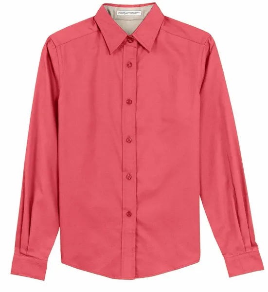 Port Authority Women's Long Sleeve Easy Care Shirt. L608 - Custom Cups Now
