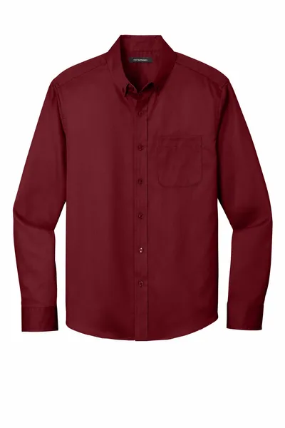 Port Authority Long Sleeve SuperPro React Twill Shirt. W808 - Custom Cups Now