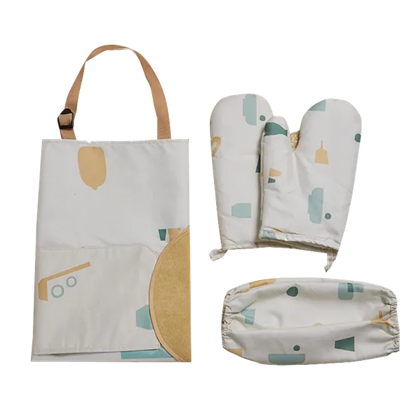 Striped Three-Piece Apron - Custom Cups Now