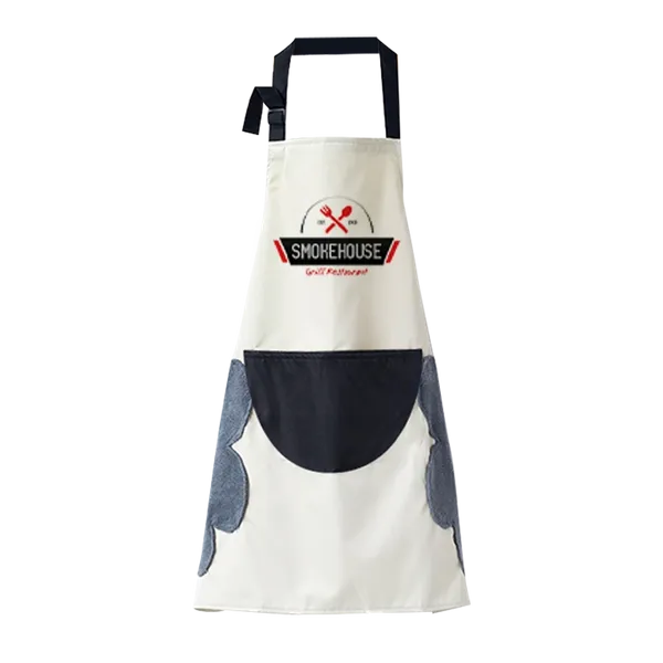 Floral Apron with Hand Wiping Pockets - Custom Cups Now