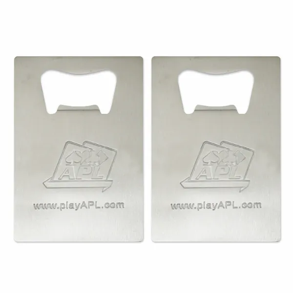 Standard Card Shape Bottle Opener - Custom Cups Now