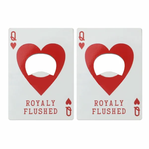 Queen of Hearts Bottle Opener - Custom Cups Now
