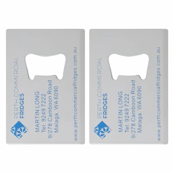 Color Filled Card Bottle Opener - Custom Cups Now