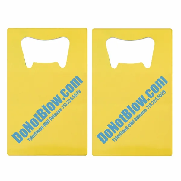 Printed Simple Card Bottle Opener - Custom Cups Now