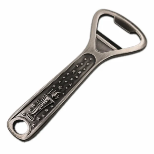 Antique Silver Bottle Opener - Custom Cups Now