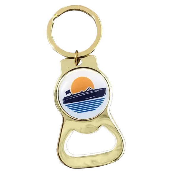 Gold Alloy Bottle Opener - Custom Cups Now
