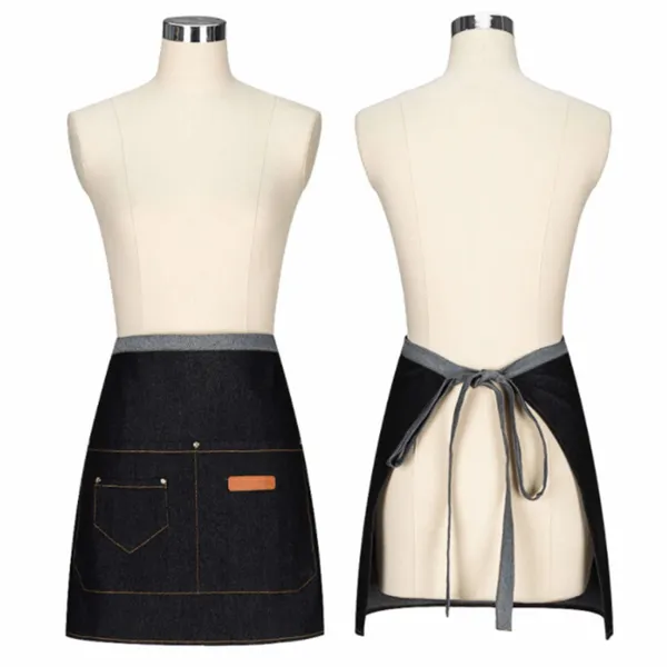 Half Waist Denim Apron - Custom Cups Now