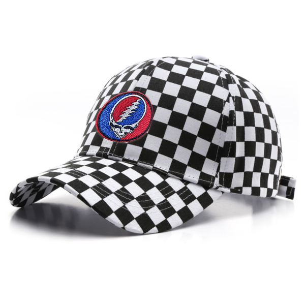 Two Tone Checkered Cotton Cap - Custom Cups Now