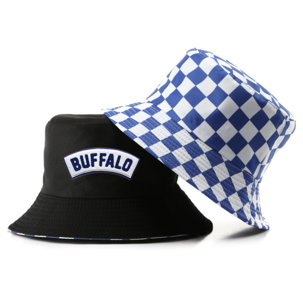 Checkered Cotton Bucket Hat - Custom Cups Now