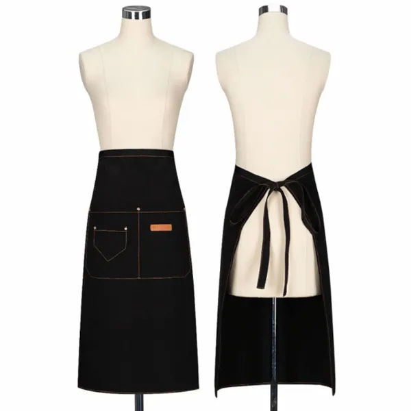 Lengthy Mid-Waist Denim Apron - Custom Cups Now