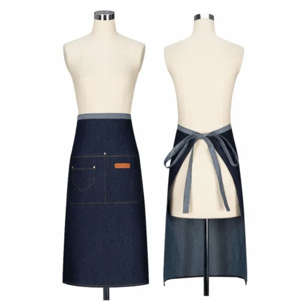 Extended Length Denim Apron - Custom Cups Now