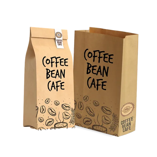 Kraft Paper Food Bag - Custom Cups Now