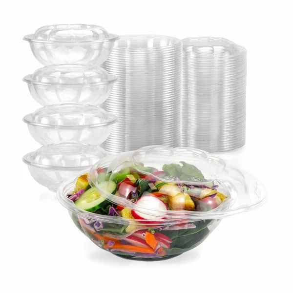 Plastic Salad Bowl - Custom Cups Now