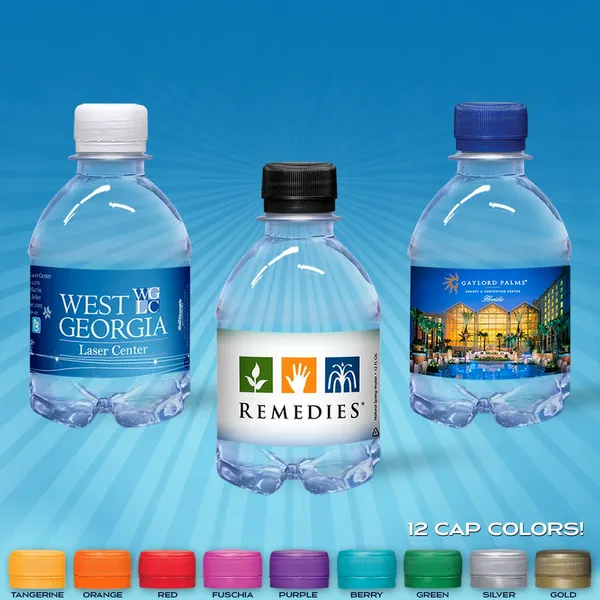 8oz Flat Water Bottle - Custom Cups Now