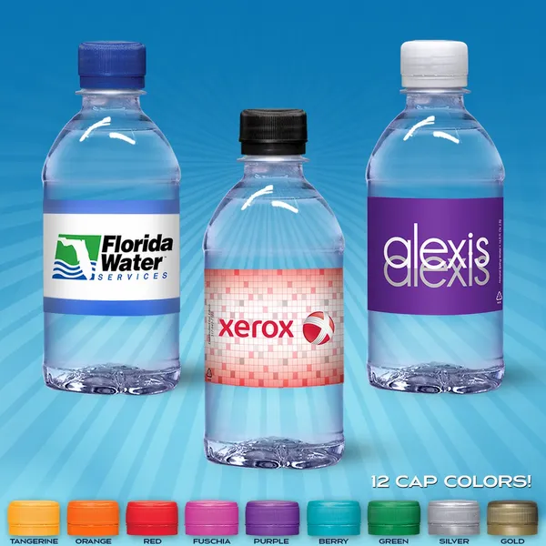 12oz Flat Water Bottle - Custom Cups Now