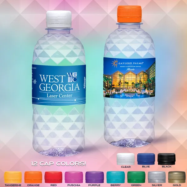 12oz Diamond Water Bottle - Custom Cups Now