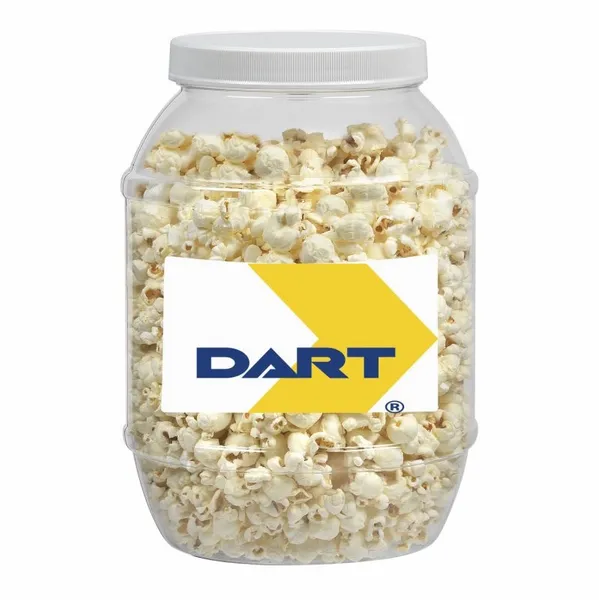 Large Plastic Jar - Butter Popcorn - Custom Cups Now