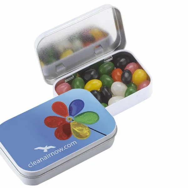 Rectangular Tin - Jelly Beans - Custom Cups Now