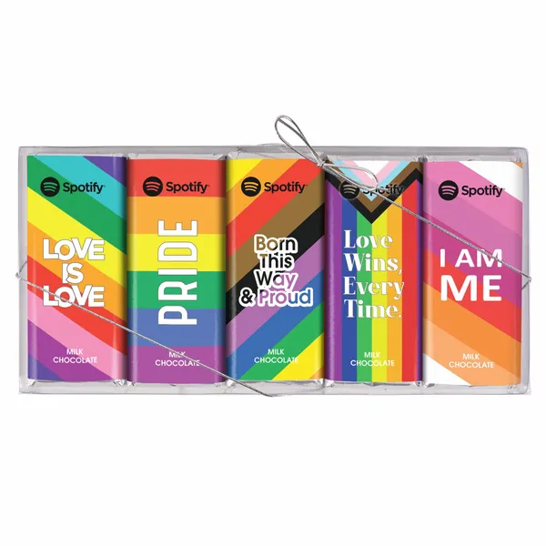 Pride 5 Pack Chocolate Bar Set - Custom Cups Now