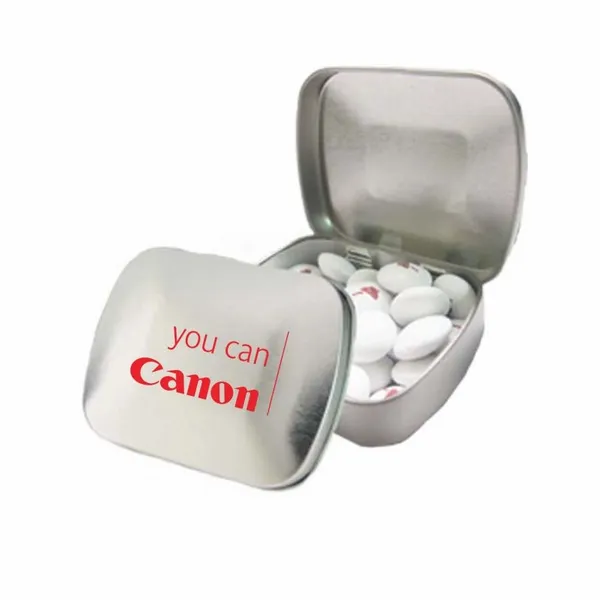 Domed Tin-Imprinted Chocolate Buttons - Custom Cups Now