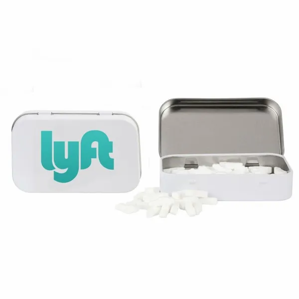 Rectangular Tin with Car Shaped Mints - Custom Cups Now