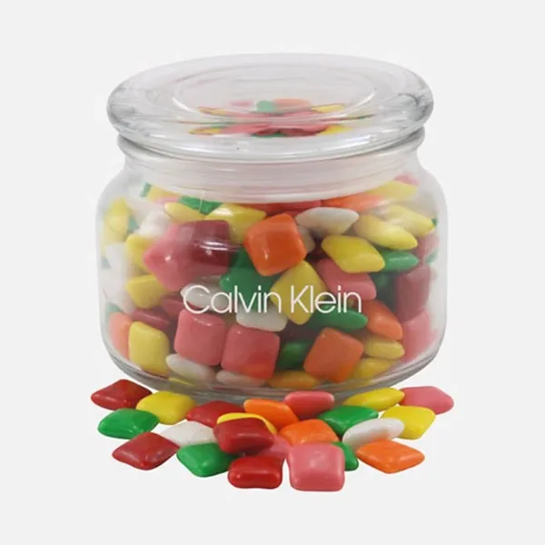 Jar with Mini Chicklets Gum - SG200 - Custom Cups Now