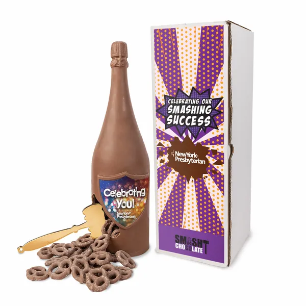 Mega Smash Chocolate with Mini Milk Pretzels - Custom Cups Now