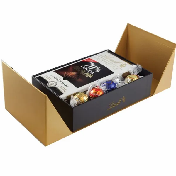 Golden Box of Lindt Sweets - Custom Cups Now