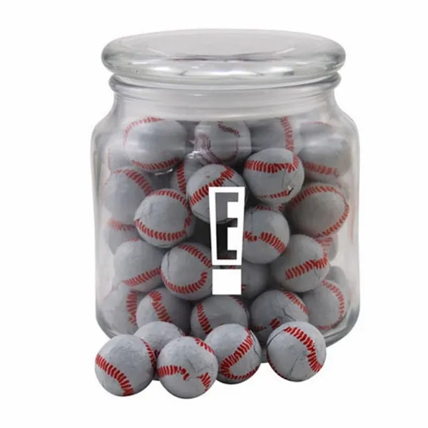 Jar with Chocolate Baseballs - SG400 - Custom Cups Now