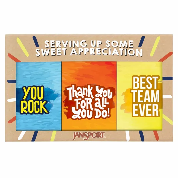 3 Pack - 3oz Chocolate Bar Gift Set - Custom Cups Now