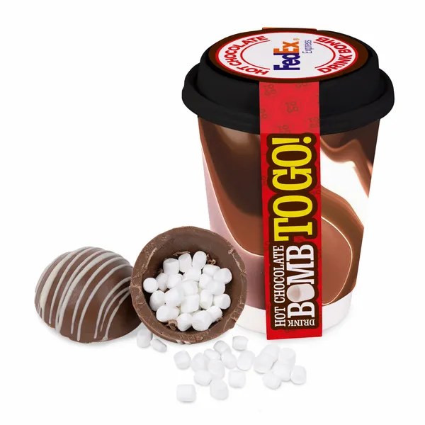 To-Go 12 oz. Cup with Hot Cocoa Bomb - Custom Cups Now