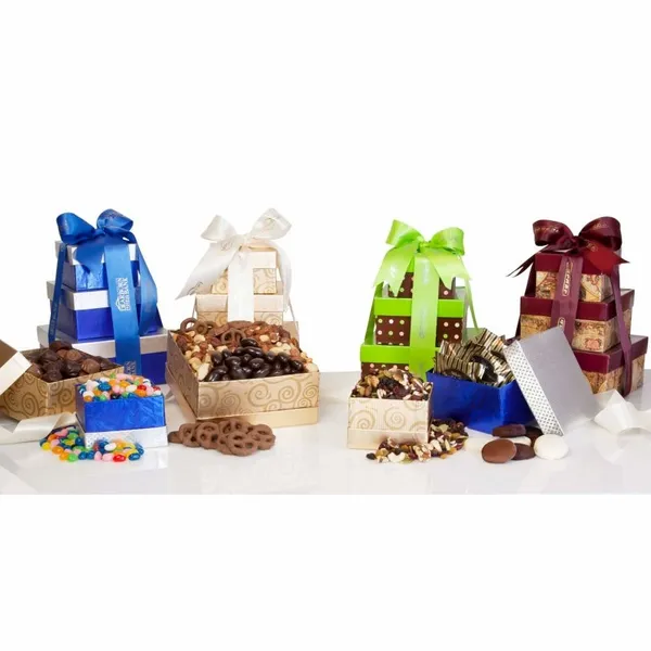 Chocolate Lovers Gift Tower - Custom Cups Now