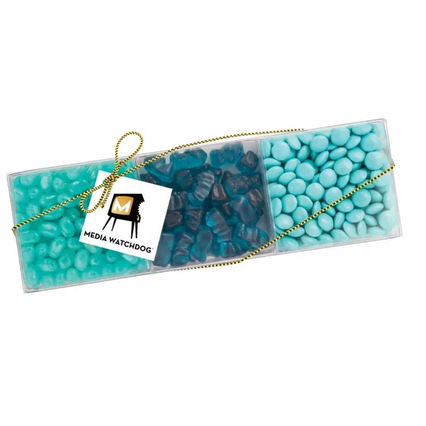 3 Way Square Acetate with Candy By Color - Custom Cups Now