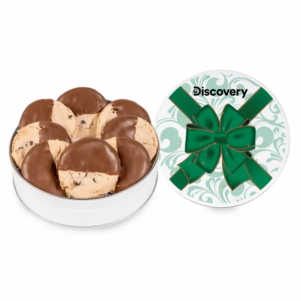 Fresh Beginnings Dipped Chocolate Chip Cookie Tin (Small) - Custom Cups Now