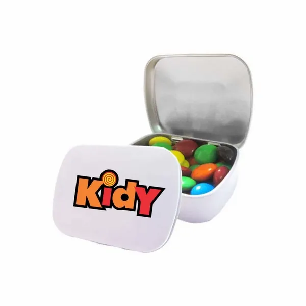 M&M'S® in Domed Tin - Custom Cups Now